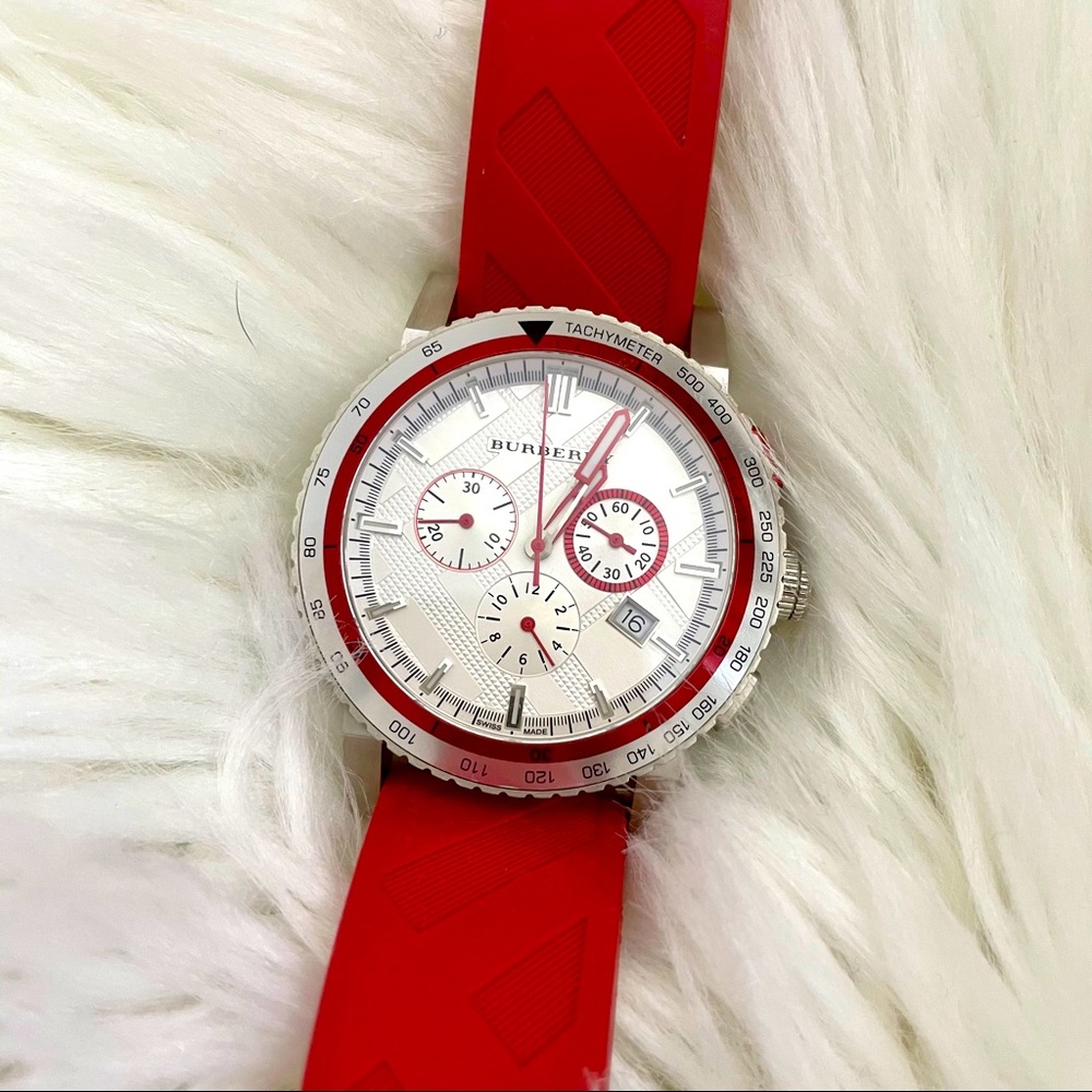 Burberry City Sport Swiss Analog Quartz Red Strap